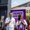 Pasangan Calon Wali Kota dan Wakil Wali Kota Bogor, Nomor Urut 1, Sendi Fardiansyah dan Melli Darsa. (Yudha Prananda / Jabar Ekspres)
