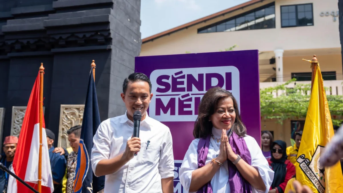 Sendi-Melli Gagas Pekan Raya Bogor, Strategi Jitu Genjot Perekonomian dan Pariwisata Pasangan Calon Wali Kota dan Wakil Wali Kota Bogor, Nomor Urut 1, Sendi Fardiansyah dan Melli Darsa. (Yudha Prananda / Jabar Ekspres)