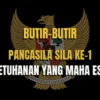 Ilustrasi Butir-Butir Pancasila Sila ke-1 Ketuhanan Yang Maha Esa/