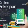 Poster aplikasi penghasil uang baru bernama NITG.