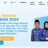 Laman Pendaftaran CPNS dan PPPK 2024/ Tangkap Layar sscasn.bkn.go.id
