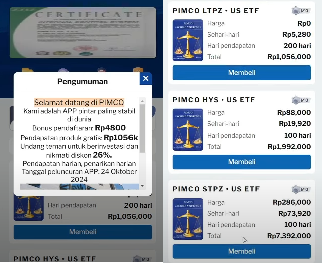Apakah Benarkah Aplikasi Pimco Penghasil Uang atau Penipuan? Cek Faktanya