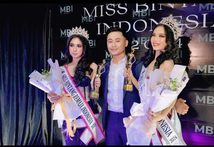Jejak Kisah Perjalanan Pemenang Miss Bintang Indonesia 2024 Brythania Blendzcauva Oroh dan Aura Carissa Prawira Blendz dan Aura Bersama Taufik Sanjaya Founder Yayasan Miss Bintang Indonesia