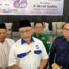 Calon Gubernur Jawa Barat Ahmad Syaikhu (tengah) optimis bisa ulangi kemenangan Aher di Pilgub Jabar.