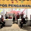 Satuan Samapta Polresta Bandung meningkatkan patroli di sejumlah titik vital, terutama Kantor Komisi Pemilihan Umum (KPU) dan Badan Pengawas Pemilu (Bawaslu) Kabupaten Bandung. Foto Istimewa