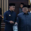 Wamendagri, Bima Arya bersama Atang Trisnanto. (Yudha Prananda / Jabar Ekspres)