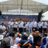 Ahmad Syaikhu-Ilham Habibie (ASIH) menggelar kampanye akbar di Lapangan Multiguna, Margahayu, Kota Bekasi pada Minggu (10/11/2024).