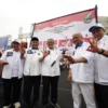 Pasangan ASIH saat mengucapkan bakal Ciptakan 3 Juta Lapangan Kerja baru untuk warga Jabar.
