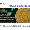 Aplikasi yang memberikan Dana Gratis Rp450.000 sebagai bonus Pendaftaran.