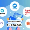Cara Hasilkan Saldo Dompet Elektronik Gratis Rp250.000