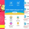 Aplikasi Penghasil Uang Populer November 2024/ Kolase Aplikasi TikTok, DANA dan Cashzine