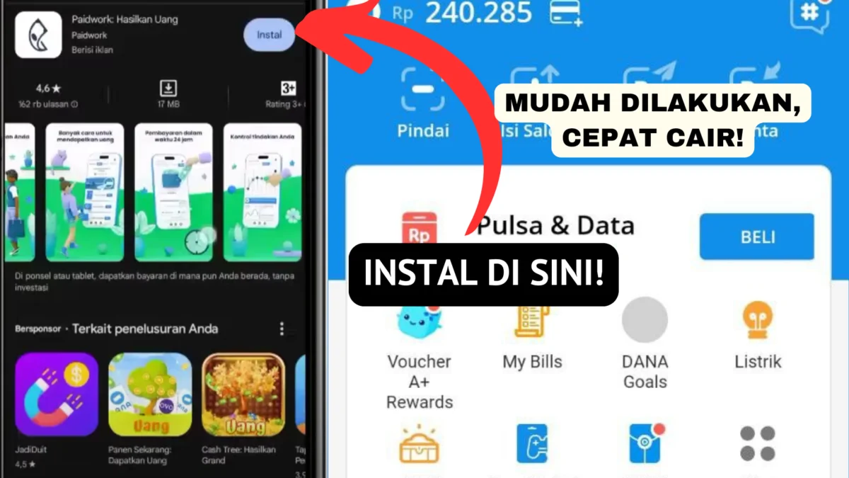 Hanya Nonton Youtube 30-60 Detik Dapat Saldo DANA Gratis Rp200.000 Dalam Sehari, Ini Aplikasinya! Aplikasi ini bisa dapat saldo DANA Gratis Rp200.000 dalam sehari hanya menonton menonton video youtube 30-60 detik, langsung cair.