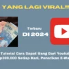 Berikut cara dapat uang dari Rp300.000 untuk mendapatkan penghasilan tambahan hanya menonton video YouTube melalui platform “Jasa View.”