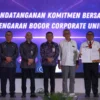Launching Bogor Corporate University dan LMS SI ABANG TAMPAN di Auditorium Setda Cibinong, Kabupaten Bogor, Kamis (14/11)