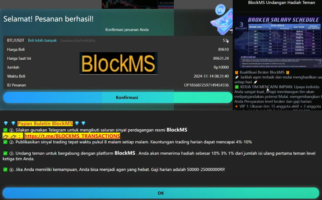Benarkah Aplikasi BLOCKMS Penghasil Uang? ini Faktanya Benarkah Aplikasi BLOCKMS Penghasil Uang? ini Faktanya