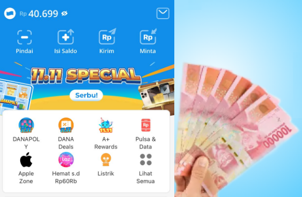 Gak Ribet, Sekali Klik Dapat Saldo DANA Gratis Rp450 Ribu Langsung Cair Gak Ribet, Sekali Klik Dapat Saldo DANA Gratis Rp450 Ribu Langsung Cair