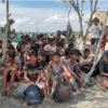 Puluhan imigran Rohingya mendarat di Aceh Timur. (foto/ANTARA)