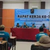 Visi Danang Danoroso untuk Masa Depan Sekber Wartawan Bogor Raya HRM Danang Danoroso (Kedua Kanan) dalam pidato perdananya usai terpilih menjadi Ketua Umum Sekber Wartawan Bogor Raya, Kamis (7/11). (Yudha Prananda / Jabar Ekspres)