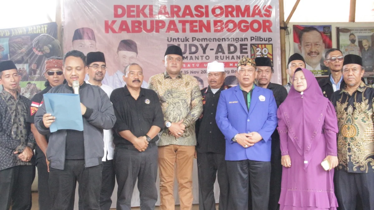 10 Organisasi Masyarakat (Ormas) dukung Rudy Susmanto-Jaro Ade di Pilbup Bogor 2024.