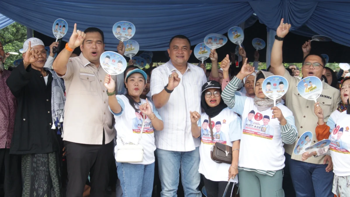 Cabup Bogor Rudy Susmanto Targetkan Kemenangan 85 Persen di Babakan Madang Halaman Rumah Prabowo
