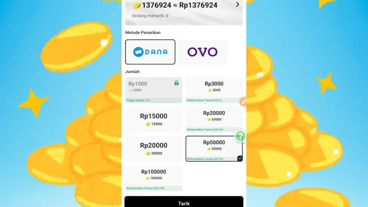 Cara Mengumpulkan Koin untuk Mendapatkan Saldo DANA Sebesar Rp50 Sampai Rp75 Ribu, Simak Tipsnya di Sini! Cara Mengumpulkan Koin untuk Mendapatkan Saldo DANA Sebesar Rp50 Sampai Rp75 Ribu, Simak Tipsnya di Sini!