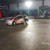 Pelaksanaan MLDSPOT Autokhana Kejurnas Slalom 2024 seri ke-6 yang digelar di SOR Sport Jabar, Arcamanik, Kota Bandung. (Yanuar/Jabar Ekspres)