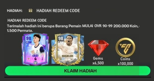 Ayo KLAIM 2 Kode Redeem FC Mobile Hari Ini 24 Desember 2024
