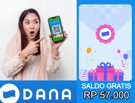 Buruan Klaim Saldo DANA Gratis Rp57.000 Hanya Dengan Scan Barcode di Sini Saldo DANA gratis hanya scan barcode