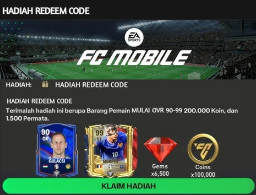 Ada Kode Redeem FC Mobile Aktif 31 Desember 2024, Hadiah Gems dan Pemain Spesial!