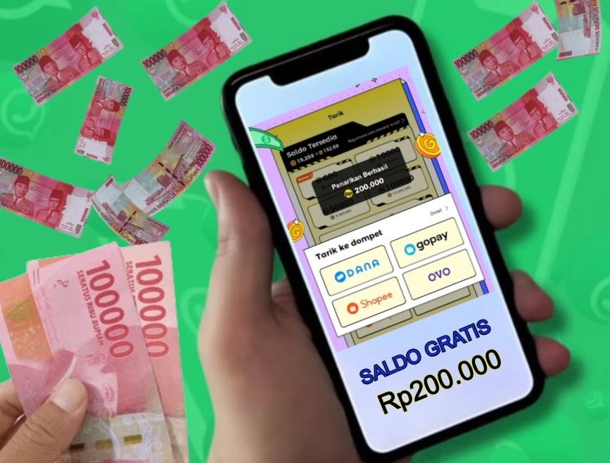 Gratis Saldo EWallet Rp200.000 Cukup Masukkan Nomer HP CAra dapatkan saldo EWallet gratis hanya dengan amsukkan nomer HP.