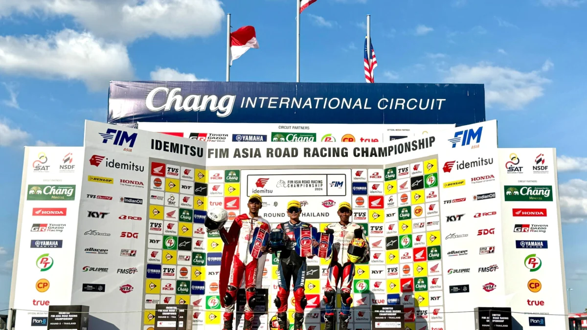 Gelar Juara Asia di Depan Mata, Pebalap AHRT Double Podium di Race 1 ARRC Buriram