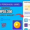 Aplikasi Penghasil Uang Gratis Memberi Rp55.350 Saldo E-Wallet, Klaim Sekarang