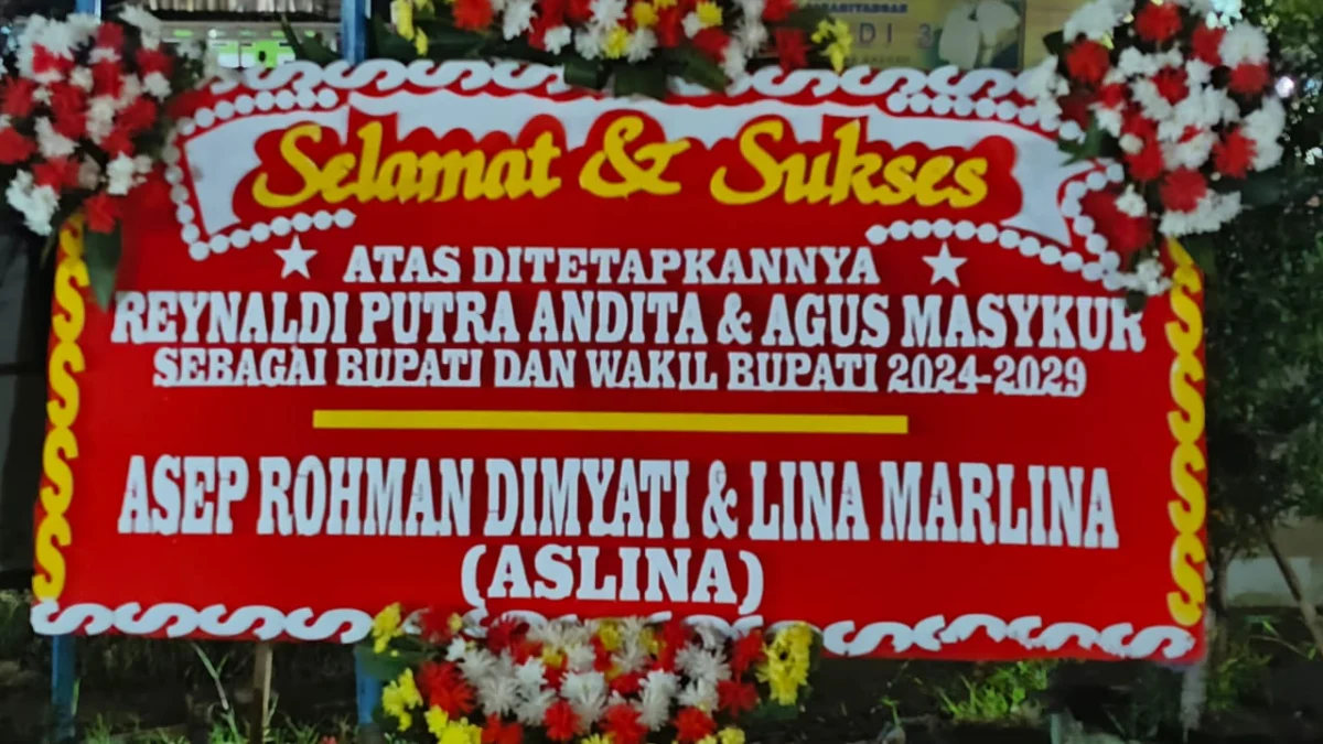 Paslon Pilbup Asep-Dimyati Kirim Karangan Bunga Ucapan ke Paslon Reynaldi-Agus Pasca Penetapan KPU Subang Paslon Pilbup Asep-Dimyati Kirim Karangan Bunga Ucapan ke Paslon Reynaldi-Agus Pasca Penetapan KPU Subang