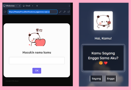 Link HTML Bucin Viral TikTok 2024, Kirim Pesan yang Bikin Baper Pasanganmu