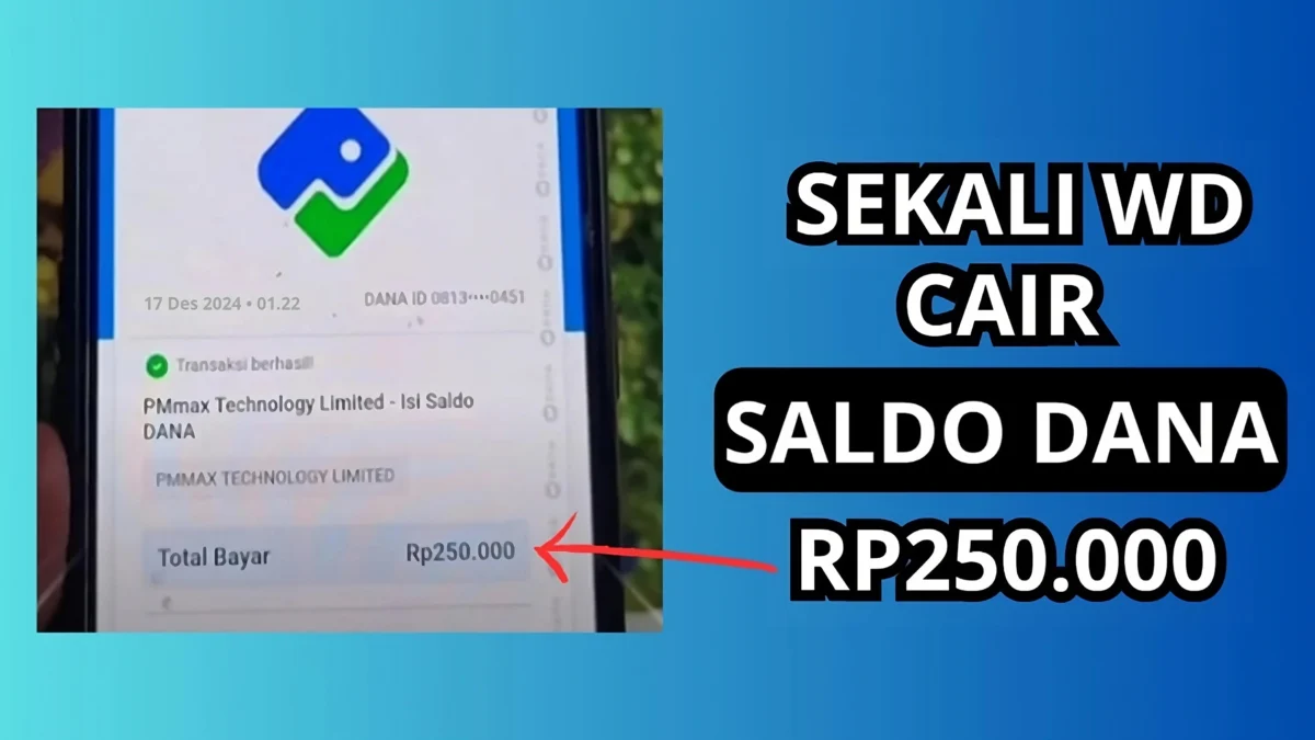 Sekali WD Cair Saldo DANA Gratis Rp250.000 Sekali WD Cair Saldo DANA Gratis Rp250.000