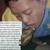 Viral di media sosial seorang anak berkebutuhan khusus dirundung dengan cara dipaksa memakan daging musang. (Instagram aboutbdgcom)