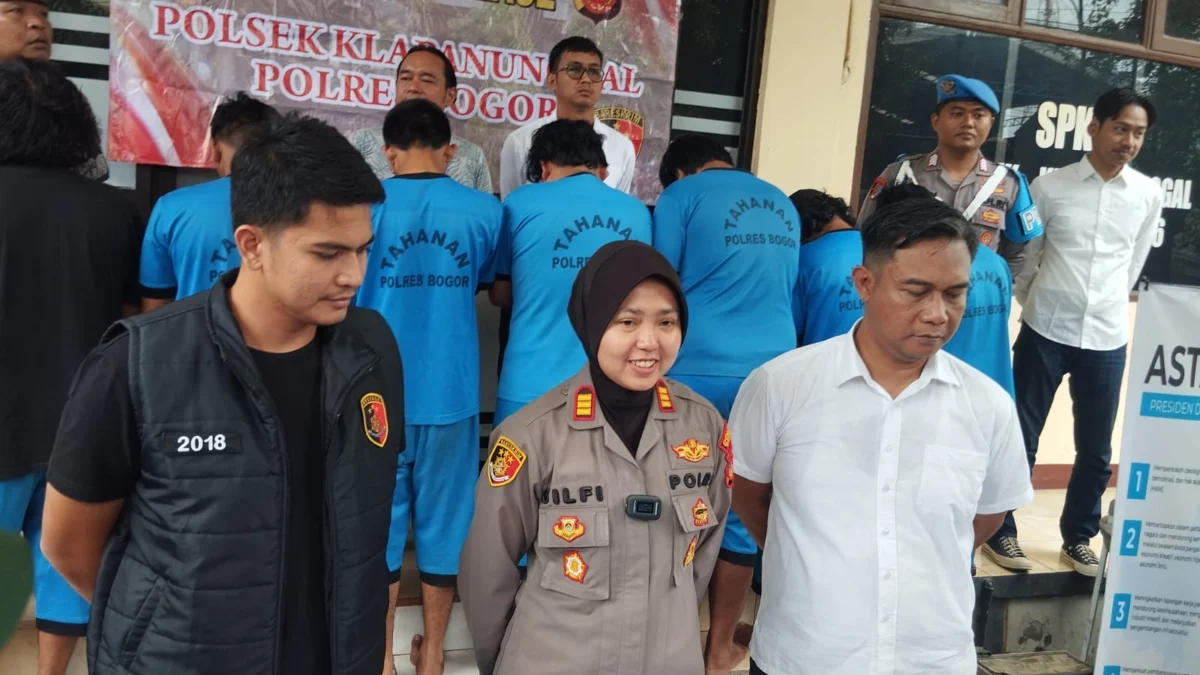 Polisi Ciduk 8 Pelaku Pengoplosan Gas di Bogor Pelaku pengoplos gas di Bogor diciduk/Istimewa/