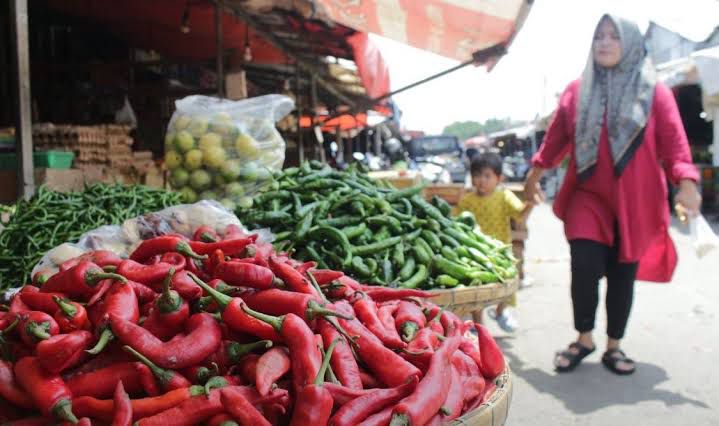 Jelang Nataru, Beberapa Komoditas Pangan Mulai Alami Kenaikan Potret bahan pangan strategis di Pasar Induk Gedebage, Kota Bandung. (Jabarekspres)