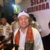 Gubernur Jabar terpilih, Dedi Mulyadi saat menghadiri silaturahmi Gerindra Jawa Barat di Hotel Pullman, Senin (23/12)