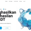 Tampilan website apliaksi investasi AI Stake yang diduga sebagai ponzi