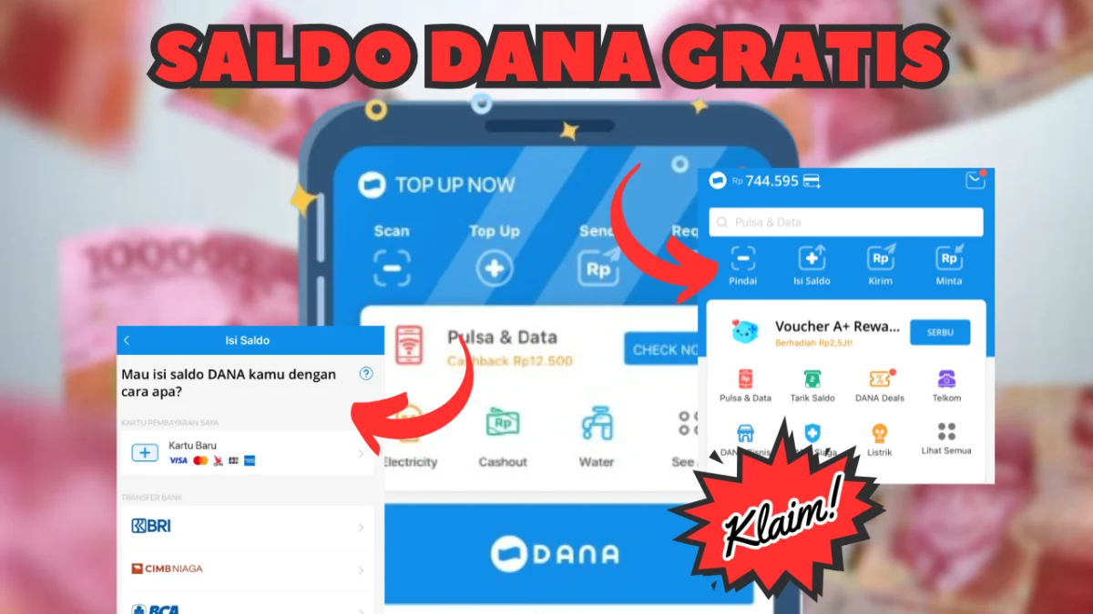 Geser-Geser HP Cair Rp100.000 Saldo Dompet Digital di Aplikasi Penghasil Uang Ini