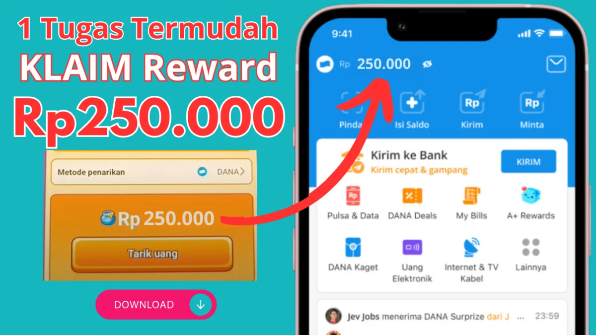 Ditransfer Rp250.000 dari 1 Tugas Termudah di Aplikasi Penghasil Uang 2024 Ditransfer Rp250.000 dari 1 Tugas Termudah di Aplikasi Penghasil Uang 2024