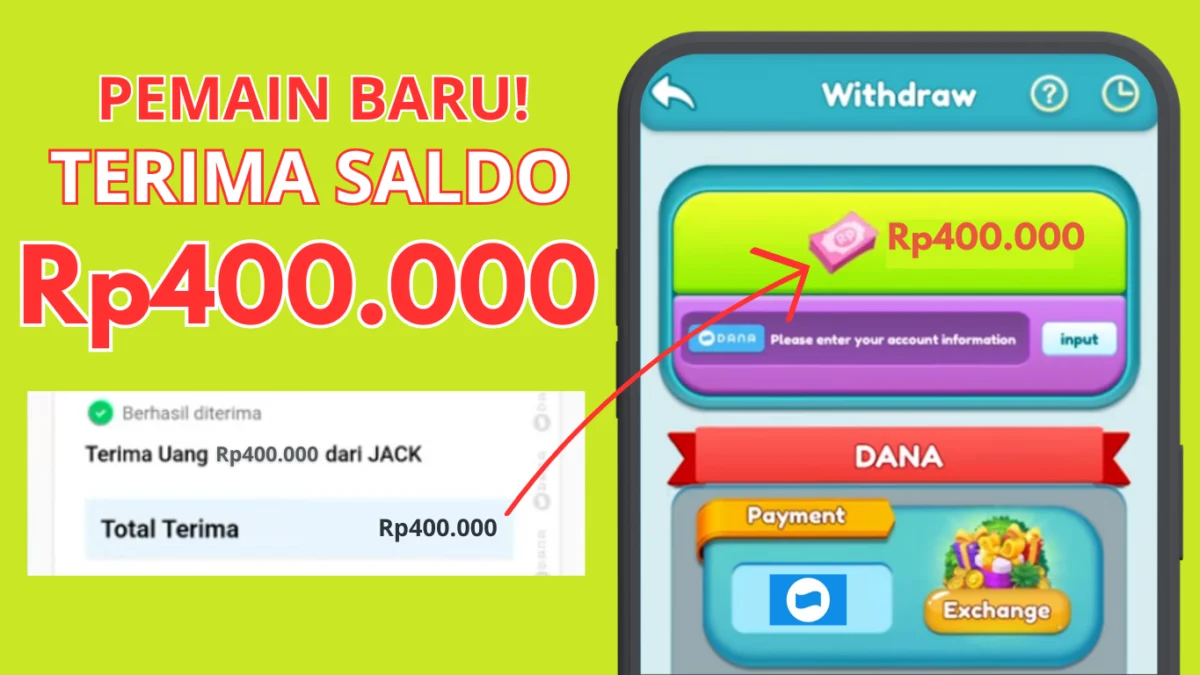 Terima Reward Rp400.000 untuk Pemain Baru di Game Penghasil Uang Ini