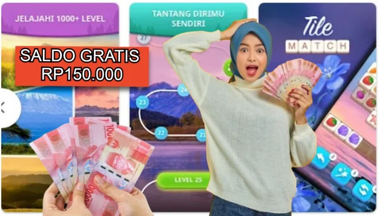 Langsung CAIR Saldo Gratis Rp150.000 Gak Pakai Ribet, Ini Link Game Penghasil Uangnya Saldo Gratis dari aplikasi game penghasil uang.