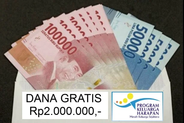 Dana gratis dari bansos pemerintah.
