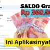 Saldo Gratis Rp360.000 Langsung Cair! Cukup Daftar Pakai Email Aktif