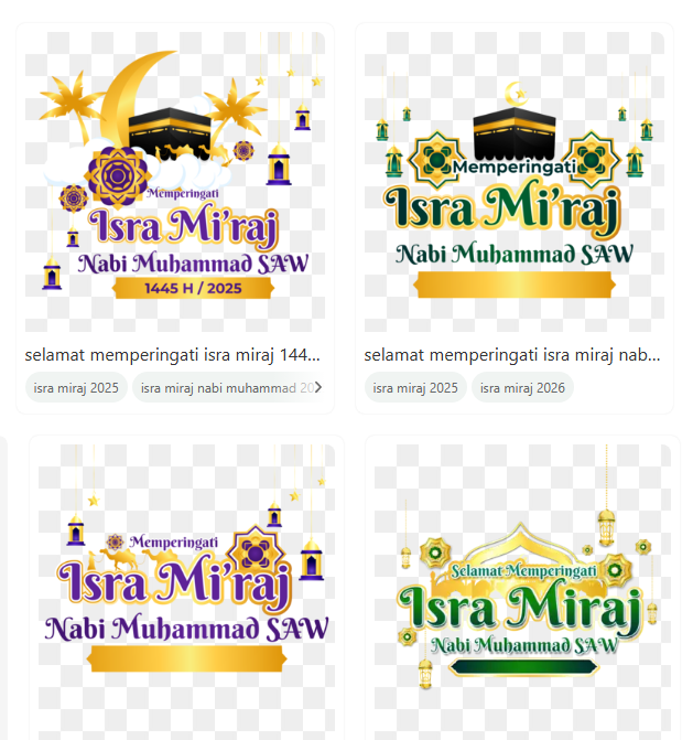 Link Download Banner Isra Miraj 2025 Siap Edit