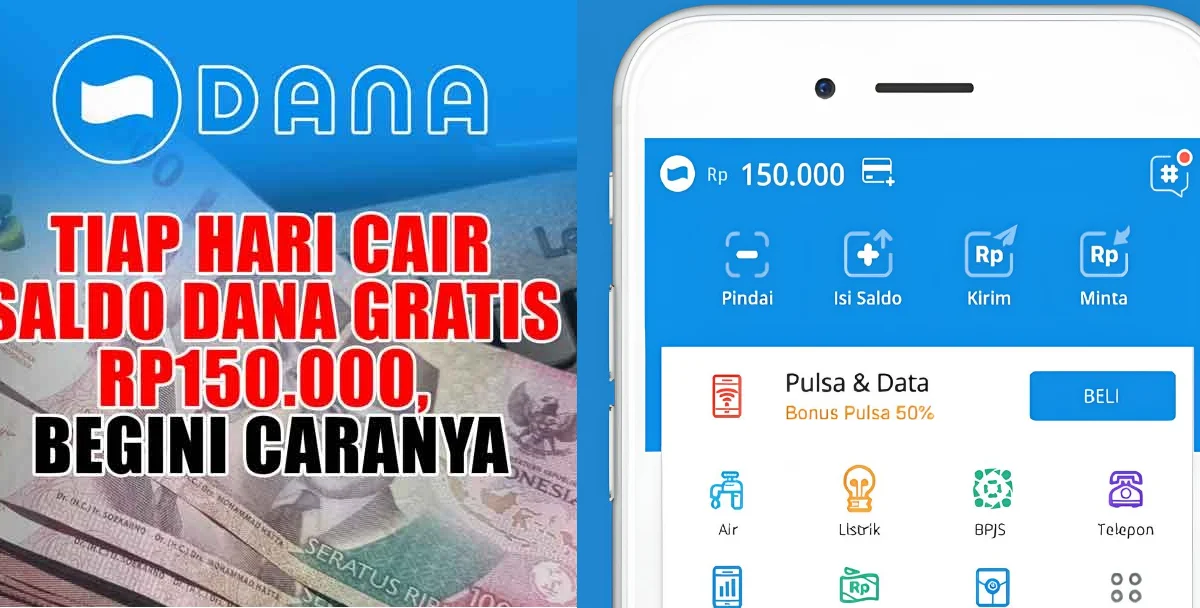 Cukup “Login Aplikasi” Dapat Saldo Dana Gratis hingga Rp150.000 Langsung Cair ke Dompet Elektronik