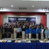 Pengukuhan 342 Relawan Pajak Untuk Negeri (Renjani) Oleh DJP di Aula Lantai 3 Kanwil DJP Jawa Barat I, Bandung, Kamis, (23/1).