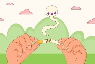 ILUSTRASI khutbah jumat tentang berhenti merokok. (freepik)